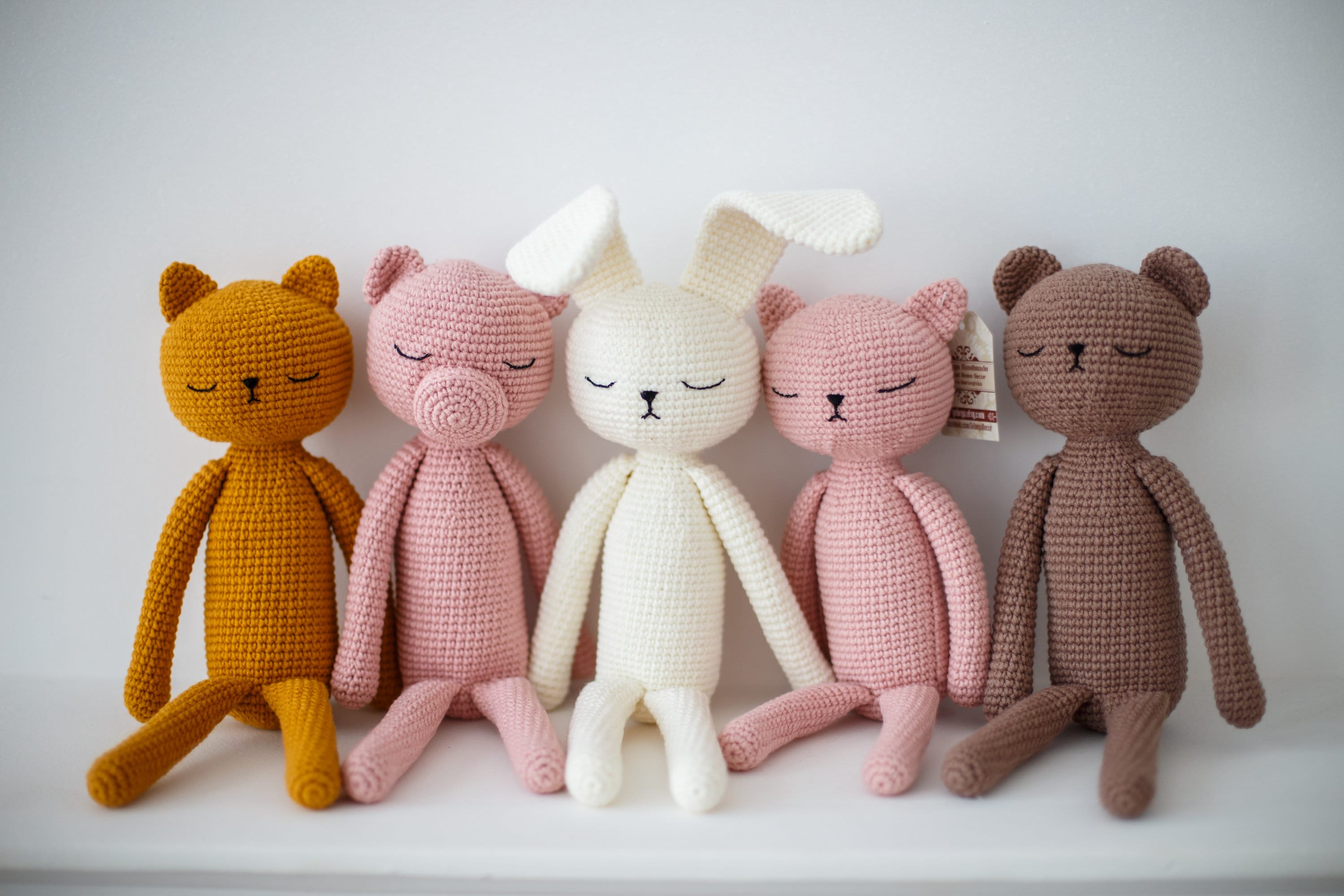 knitted stuffed animal