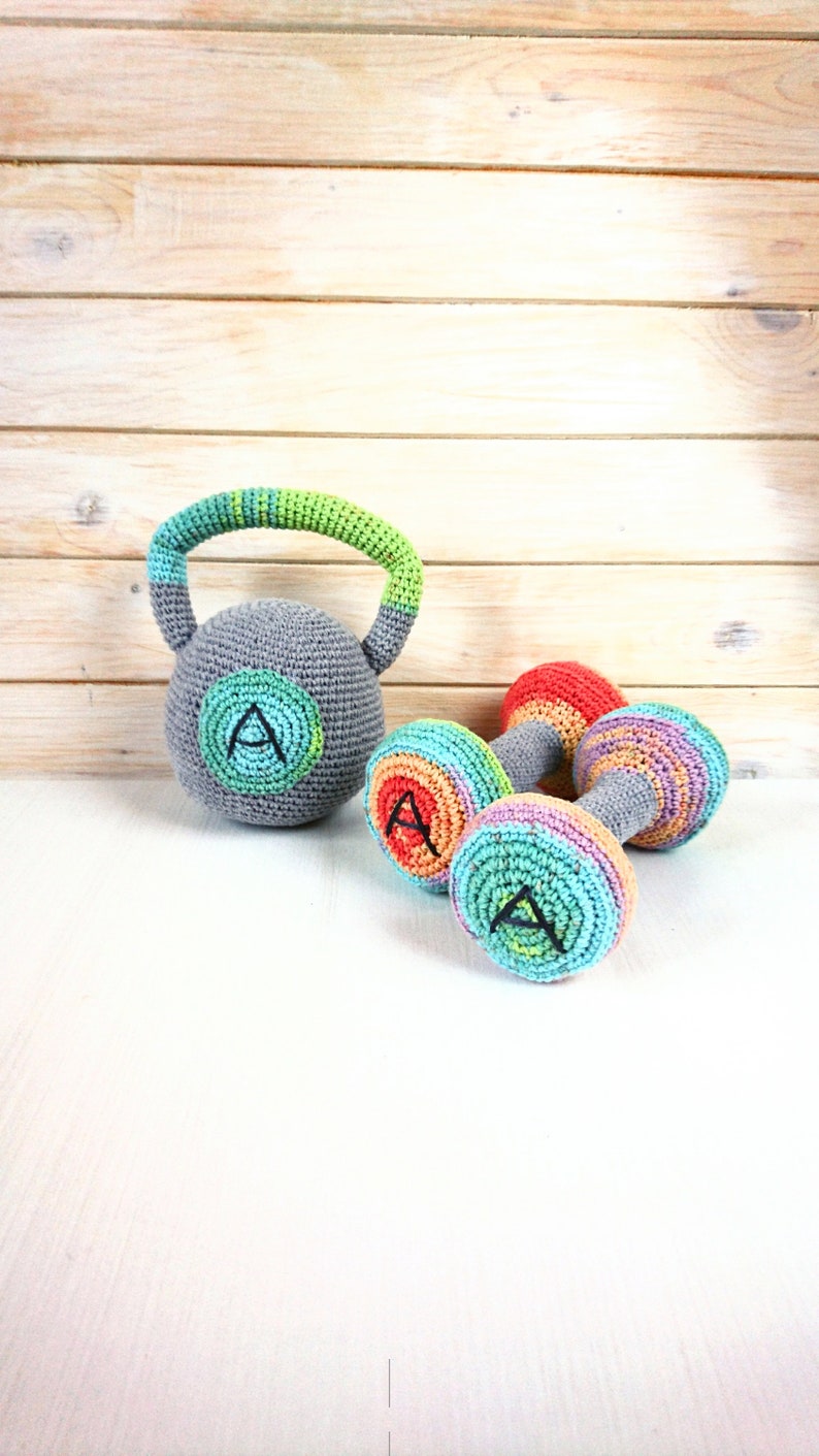 Kids Stuffed Dumbbell Set Gym Equipment. Baby Gym Weight Etsy
