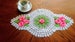 Crochet doily table runner  Rose paradise - serving textured doily, table cover MAT- doilies coaster decoration 