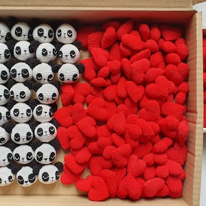 Corazones rellenos de crochet: accesorio para fotos, decoración de mesa y regalos de fiesta