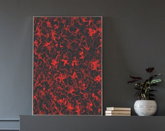 Abstract Wall Hanging Artwork. Print & Hang