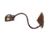 Reading lamps with a flexible arm.