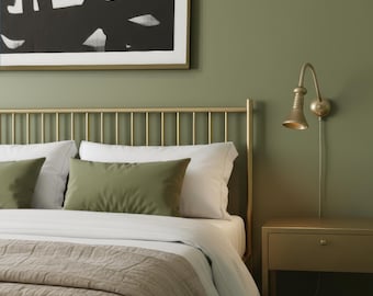 Handmade Solid Brass Wall Lamp | Adjustable Gooseneck Soft Wired Plug-in Reading Light | Matte Finish