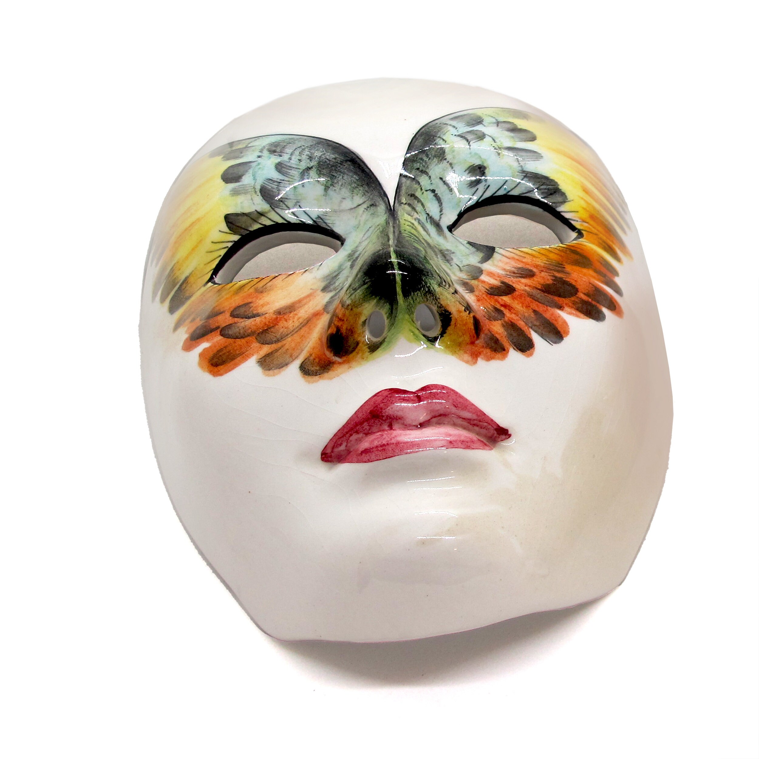 Vintage Ceramic Venetian Mask Wall Hangings. Original Venetian | Etsy