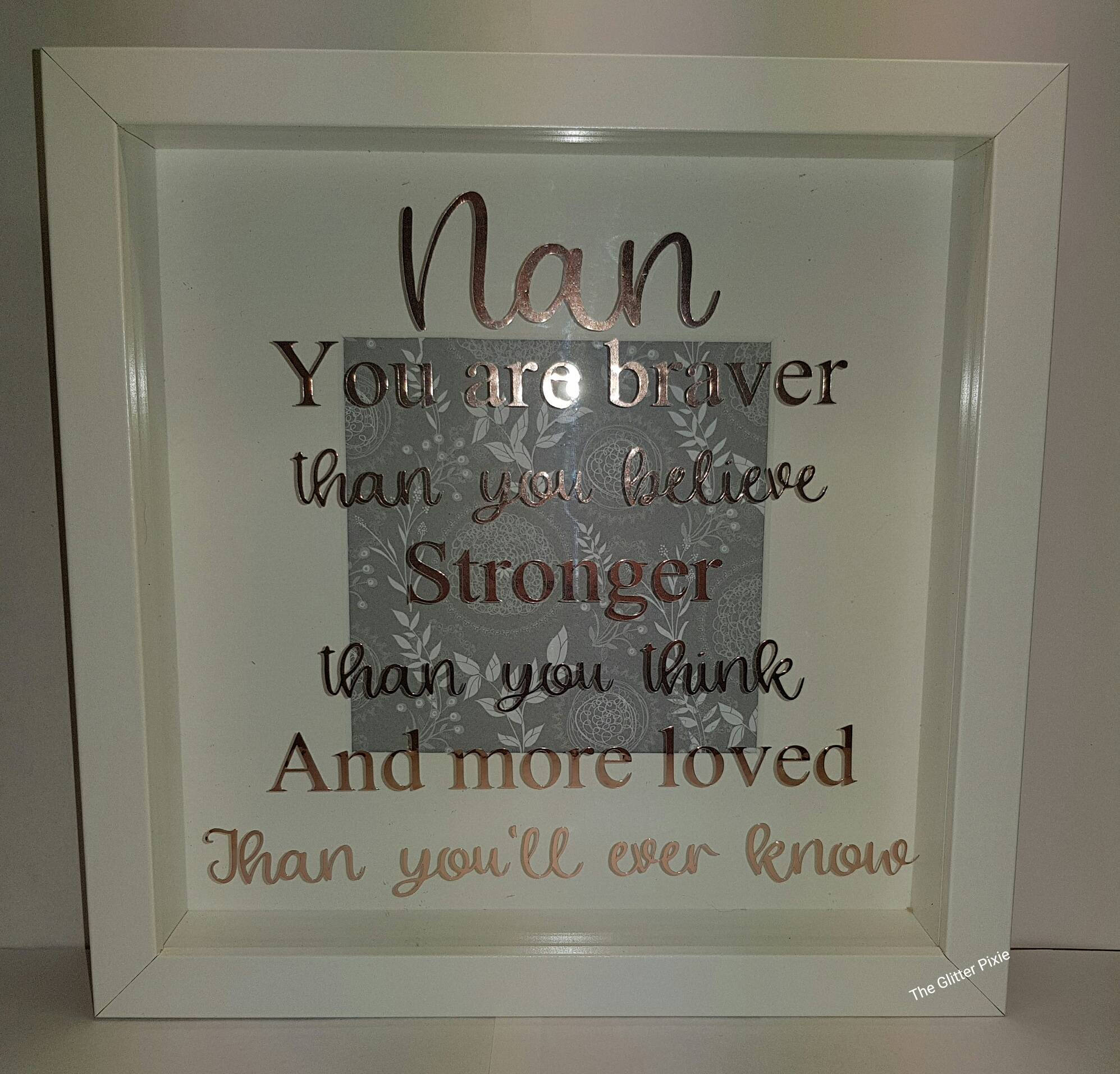 Nan frame gift for Nan mothers day mothers day gift nan Etsy
