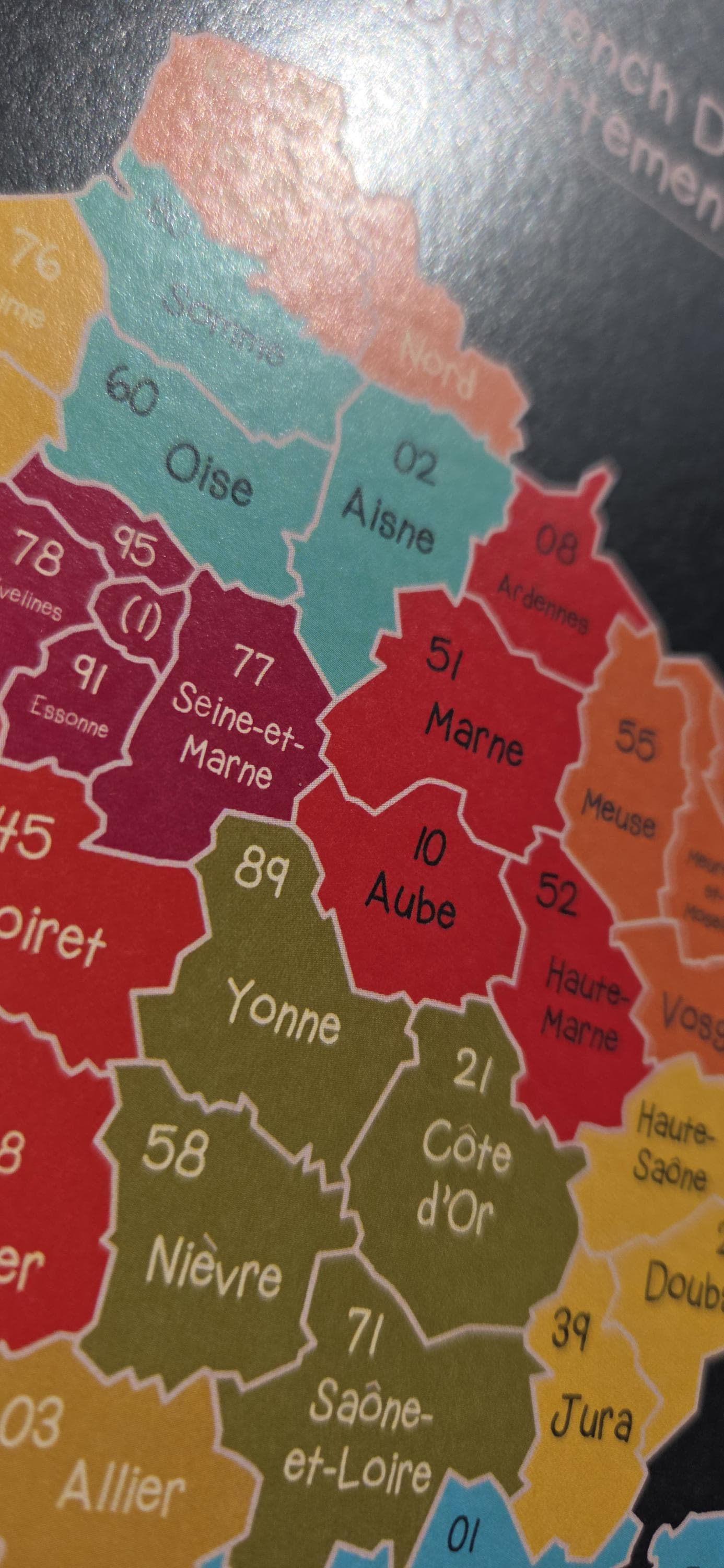Puzzle Larsen Carte Physique France – 60 Pièces, Cadre Permanent, Animaux, Noms De Villes, éducatif