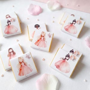 Personalised Princesses party favours – Fairytale birthday Treats