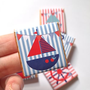 Nautical Personalised Party Favours, Sailor Theme Chocolate Treats, Custom Guest Gifts for Weddings, Birthdays or Hen Party