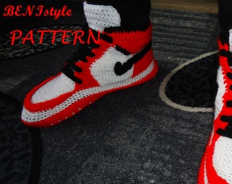crochet nike booties