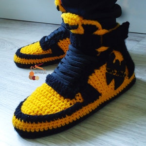 Chaussons crochet Nike - Fait main