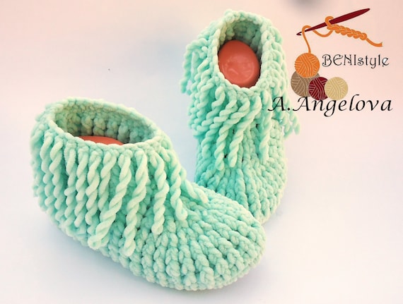 Botas de ganchillo Botines de mujer de ganchillo Zapatos | Etsy España