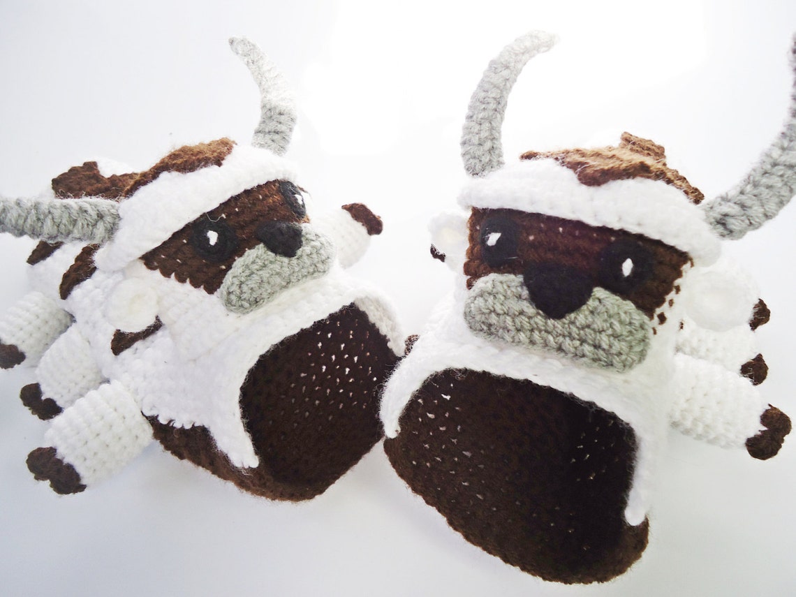 Crochet Animal Socks Flying Bison Appa Socks Crochet Adult Etsy