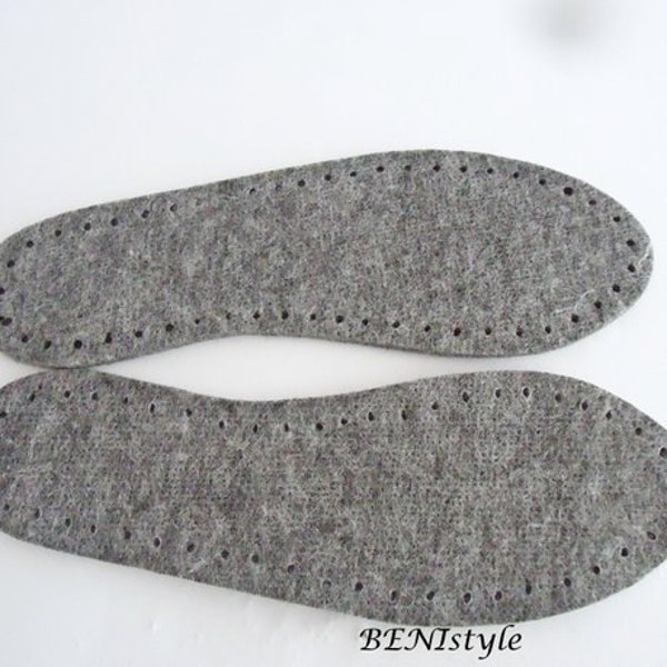 semelles en feutre pour chaussures au crochet, semelles intérieures pour chaussures tricotées, semelles pour pantoufles