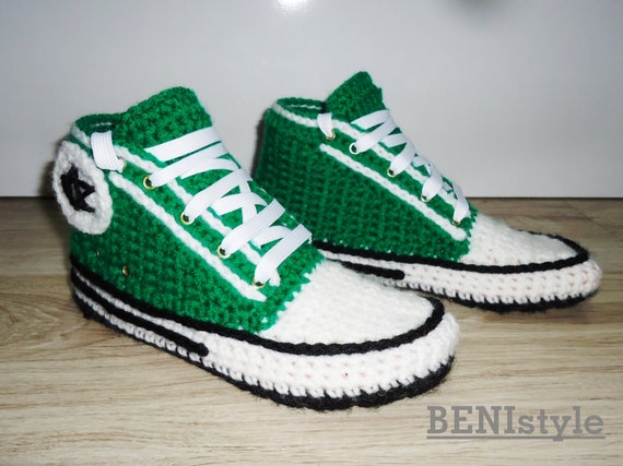how to crochet converse slippers
