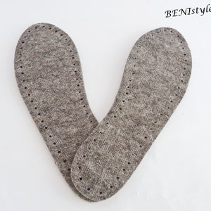 Felt Soles for Crochet Shoes, Insoles for Shoes Knit, Soles for Slippers image 2