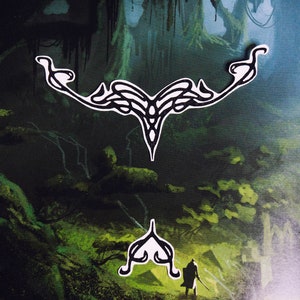 Ghilan'nain Vallaslin Dragon Age cosplay (pack 2 temporary tattoo)