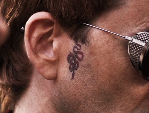 Crowley snake tattoo Good Omens  Snake  Sticker  TeePublic