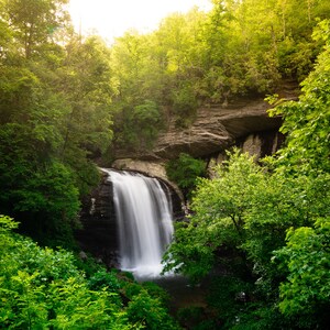 Waterfall, Pictures of Waterfalls, Waterfall Photos, North Carolina, Home Art, Fine Art Photography | Blue Ridge Waterfall - North Carolina.
