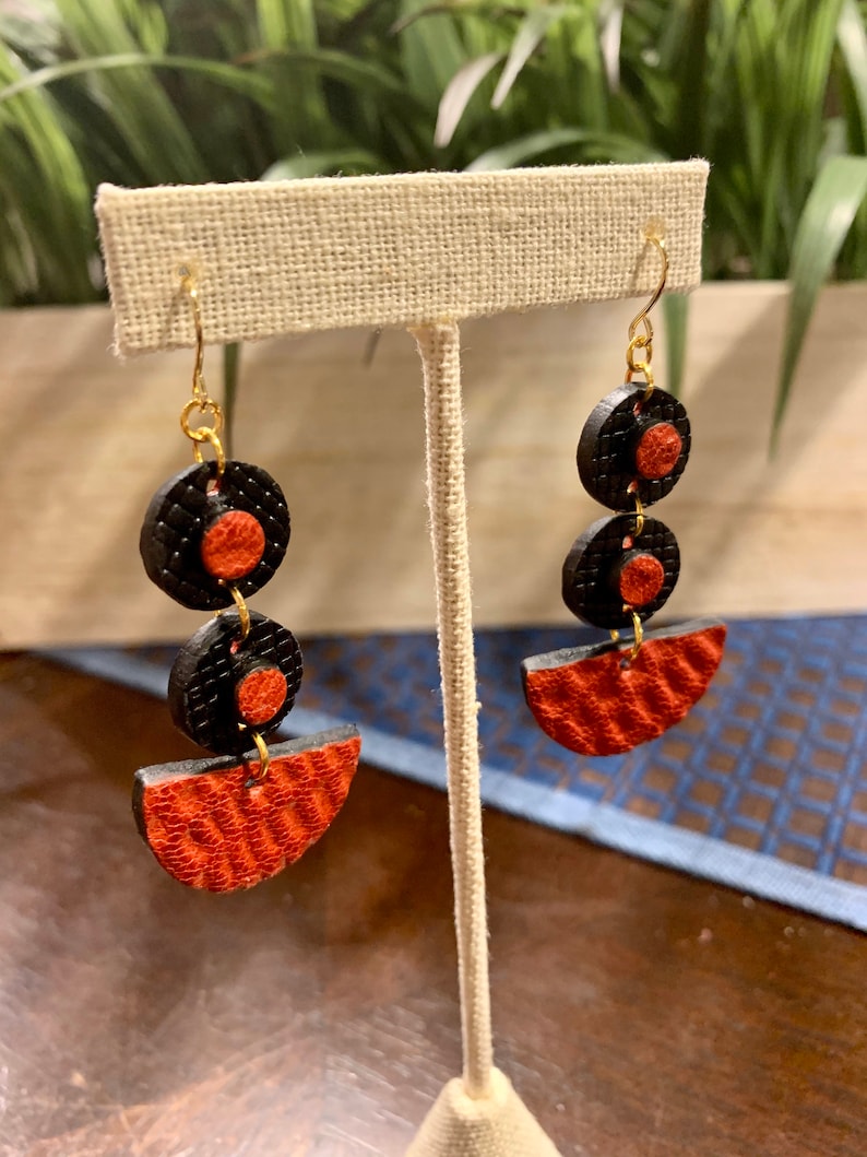 black-and-red-circle-earrings-etsy