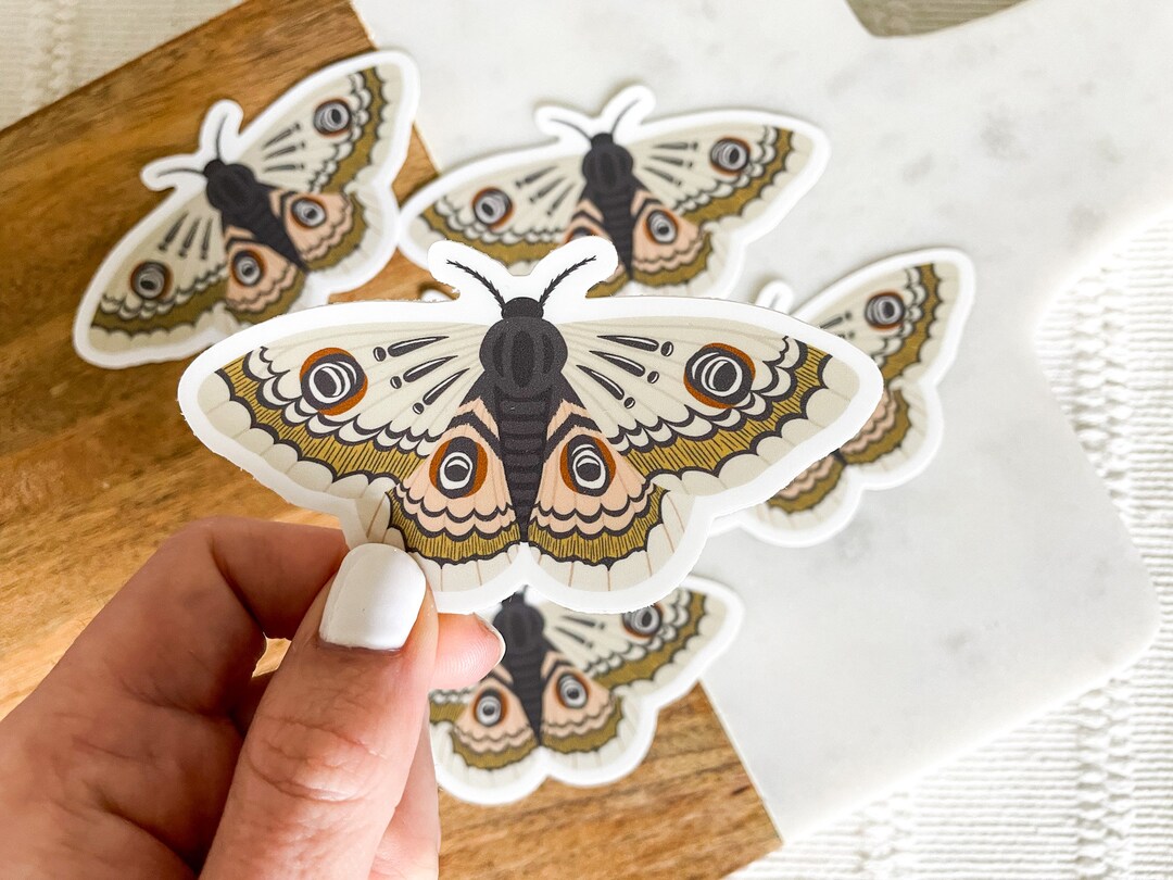 Imperial Moth Sticker | Vinyl Stickers | Aesthetic Stickers | Laptop ...