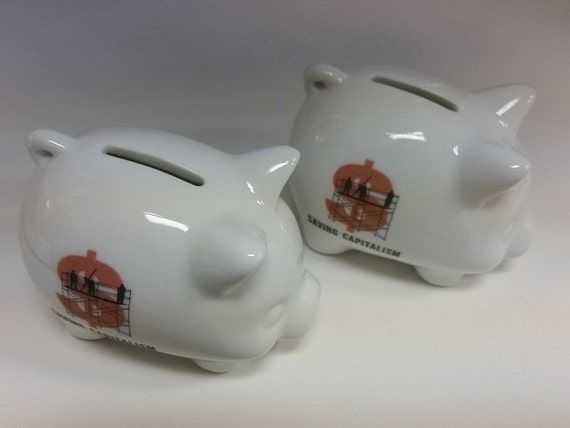 porcelain piggy bank