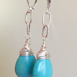 Simple Broilette Wrapped Teardrop Earrings