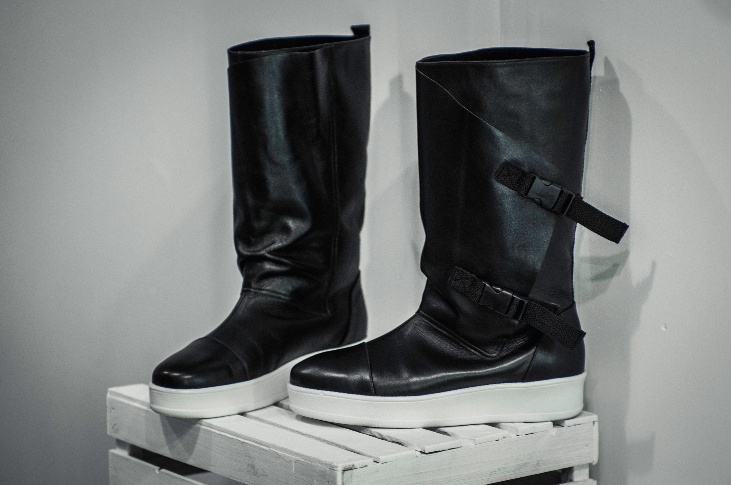 Men's Winter high boots Horosha. Leather riding shoes. Etsy