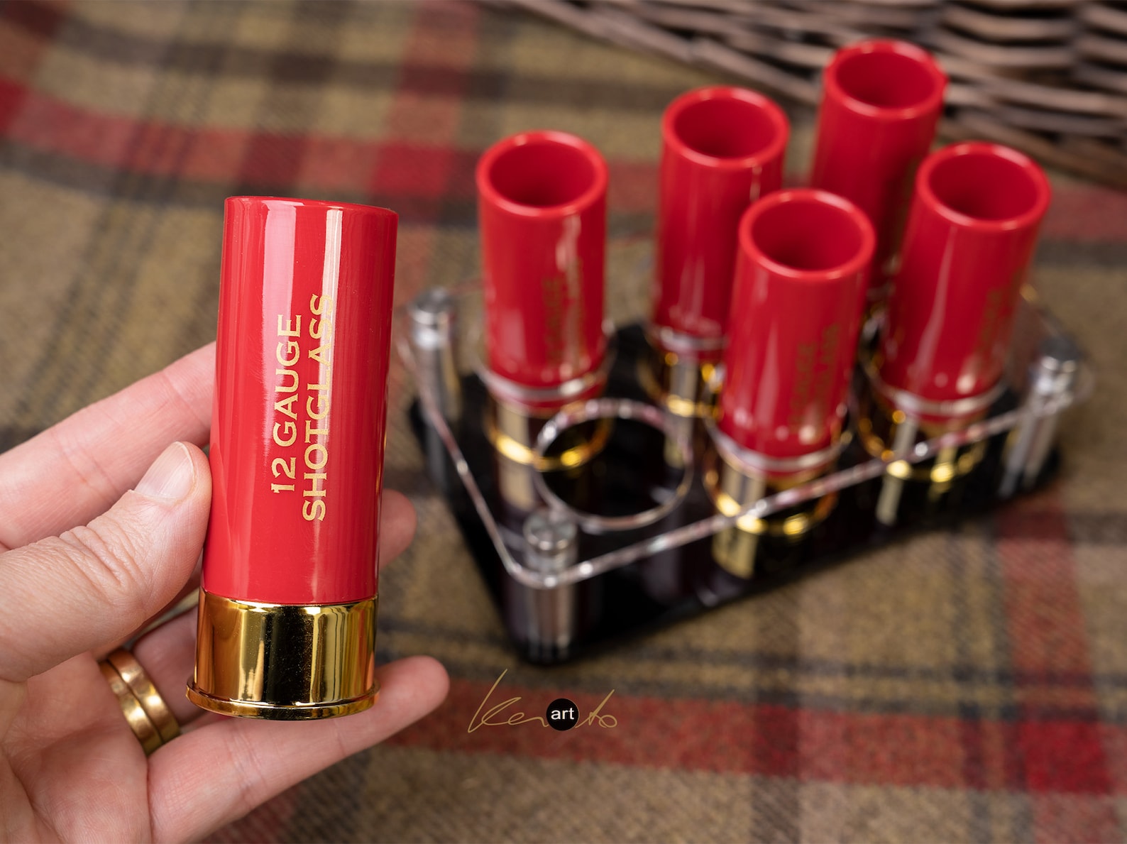 Shotgun Cartridge Shot Glasses set of 6 with acrylic holder Etsy