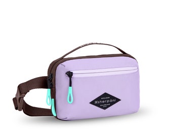 On sale - Recycled Nylon Lightweight Belt Bag, Travel Fanny Pack, RFID Crossbody Sling Bag for Women, Sherpani Hyk