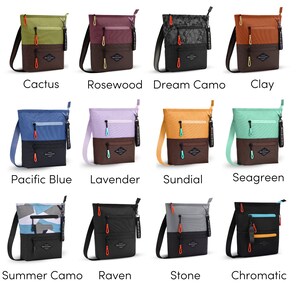 On sale Recycled Nylon Crossbody Bag, Lightweight Shoulder Bag, Daily Purses for Women, RFID Protection, Sherpani Sadie image 9