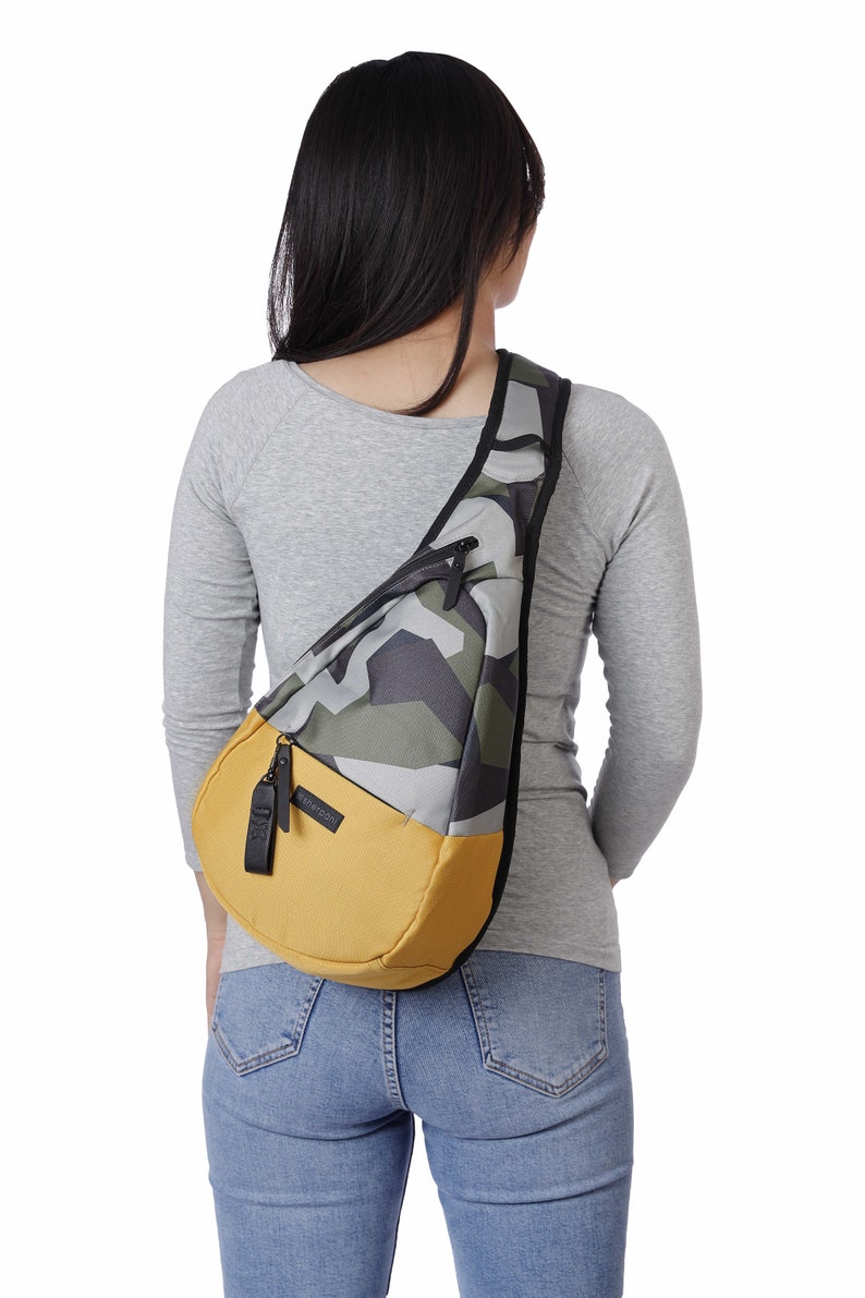 Recycled Sling Bag RFID Protection Repreve® Nylon Eco | Etsy