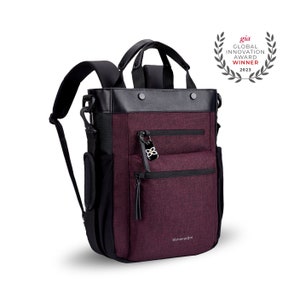 Convertible Travel Backpack | Anti-theft bag for Women fit 15" Laptop | Sherpani Soleil AT