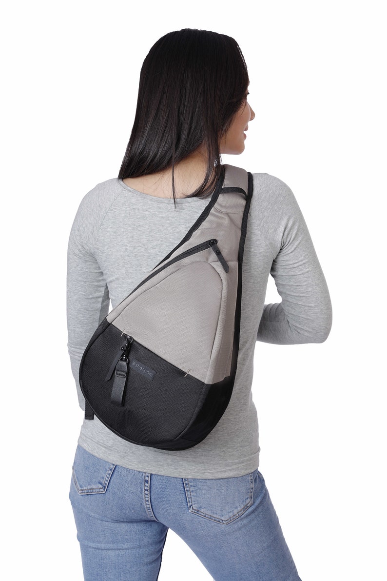 Recycled Sling Bag RFID Protection Repreve® Nylon Eco Etsy