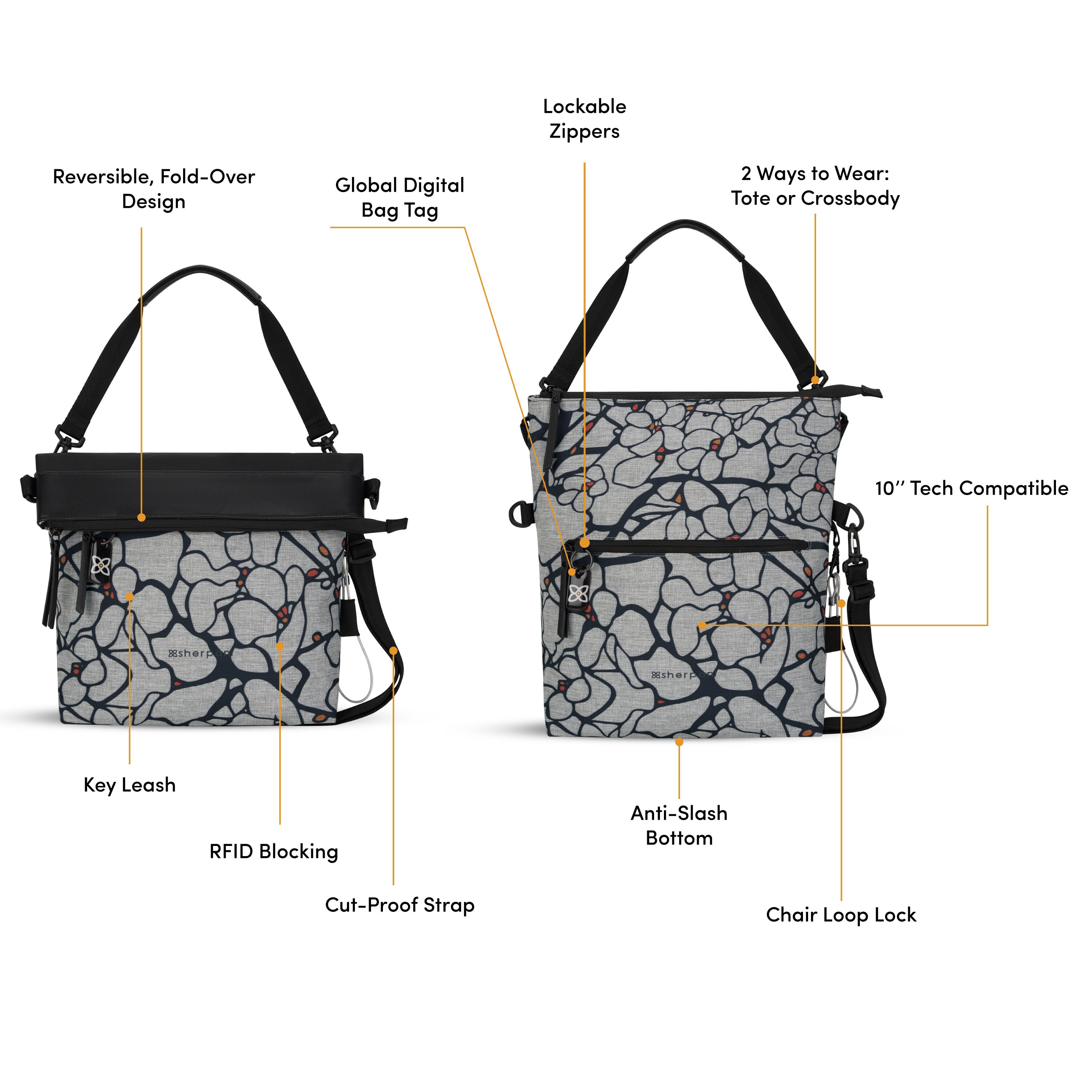 Convertible Travel Crossbody Anti theft Bags for Women Sherpani Vale AT Etsy Italia