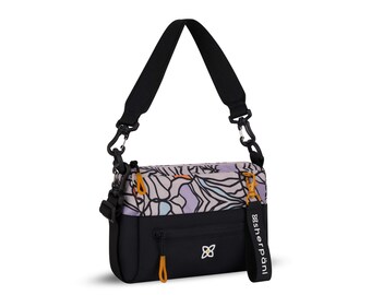 Recycled Nylon Small Purse, Everyday Handbag, Lightweight Crossbody Bag for Women, RFID Protection, Sherpani Skye