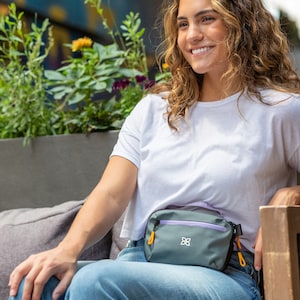 Travel Fanny Pack, Lightweight Belt Bag, RFID Crossbody Sling Bag for Women, Sherpani Hyk Juniper