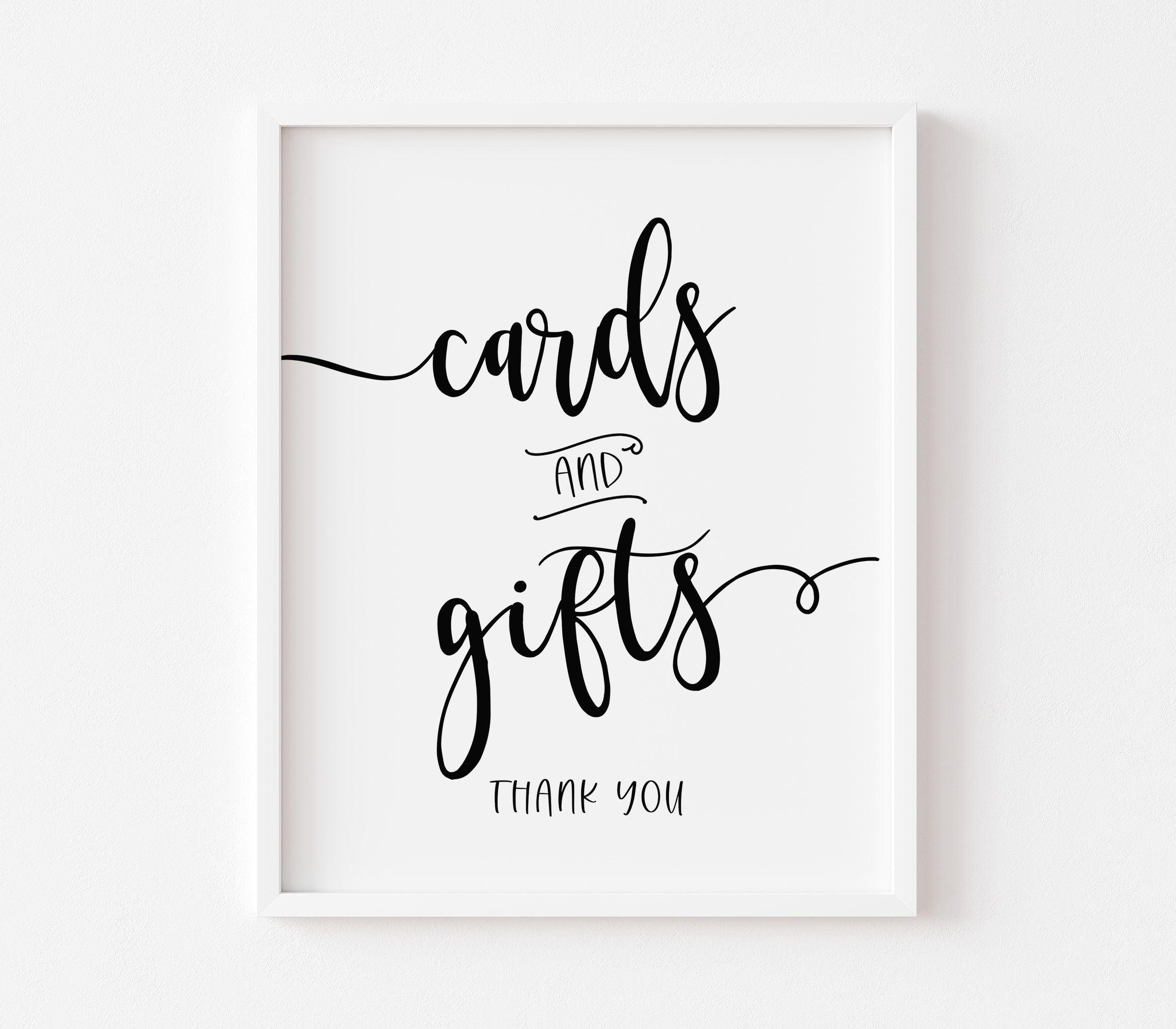 Cards and Gifts Sign Printable 8x10 Wedding Sign INSTANT | Etsy