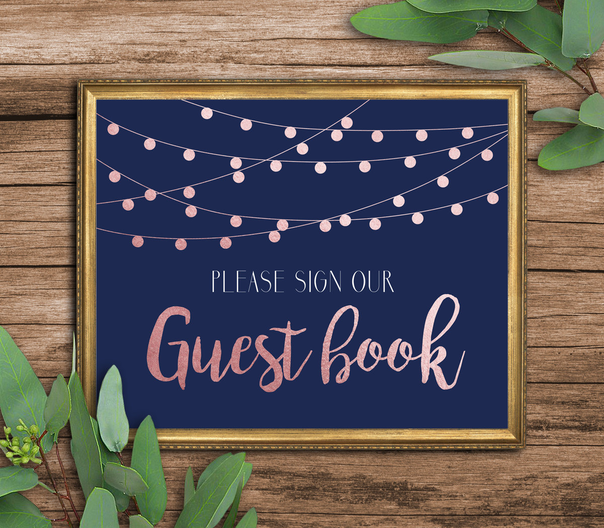 Guest Book Sign Printable 8x10 Wedding Decor INSTANT DOWNLOAD Etsy