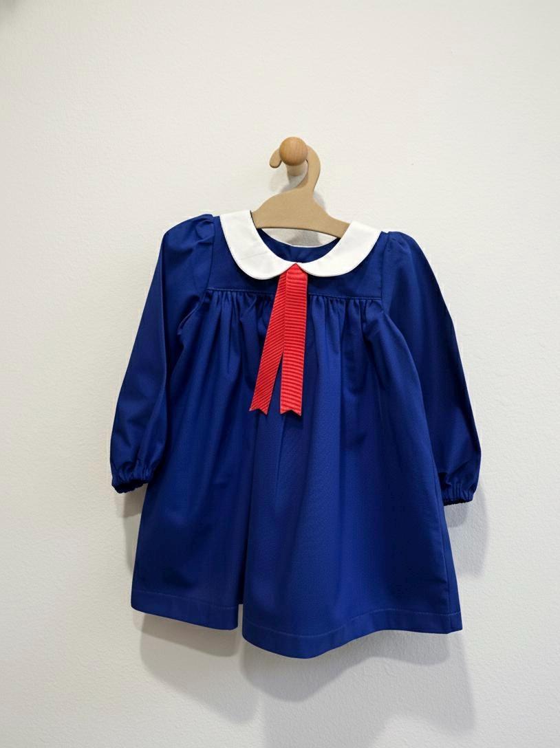 blue dress peter pan collar Madeline- Inspired Long Sleeve with Cute and comfortable every Short Sleeve Twirl Dresses - Seasonal Women's Black Sequined dress Color:Kelly Foil