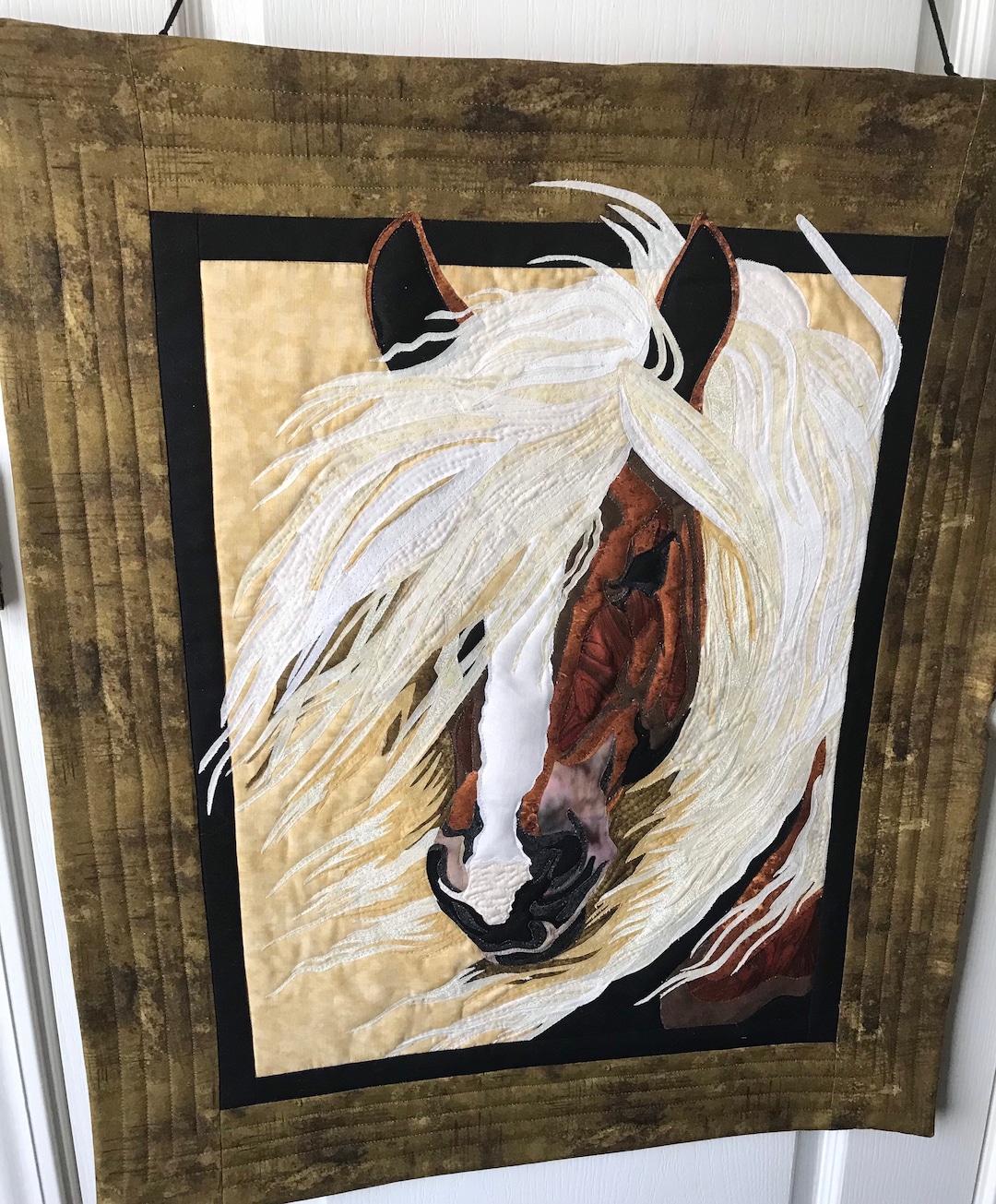 Mistral Horse Wall Hanging Art Quilt Custom Order - Etsy