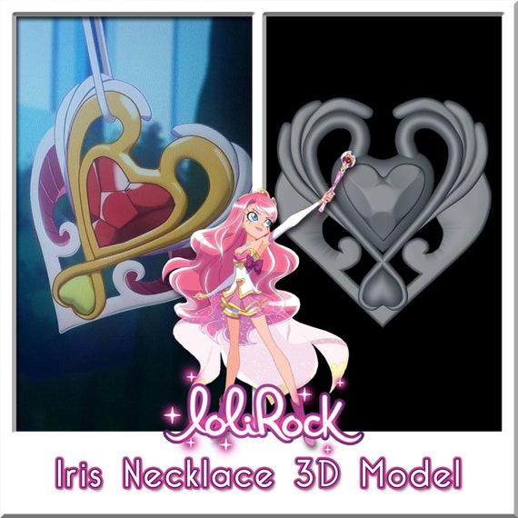 Lolirock Iris Necklace Pendant 3d Model Etsy