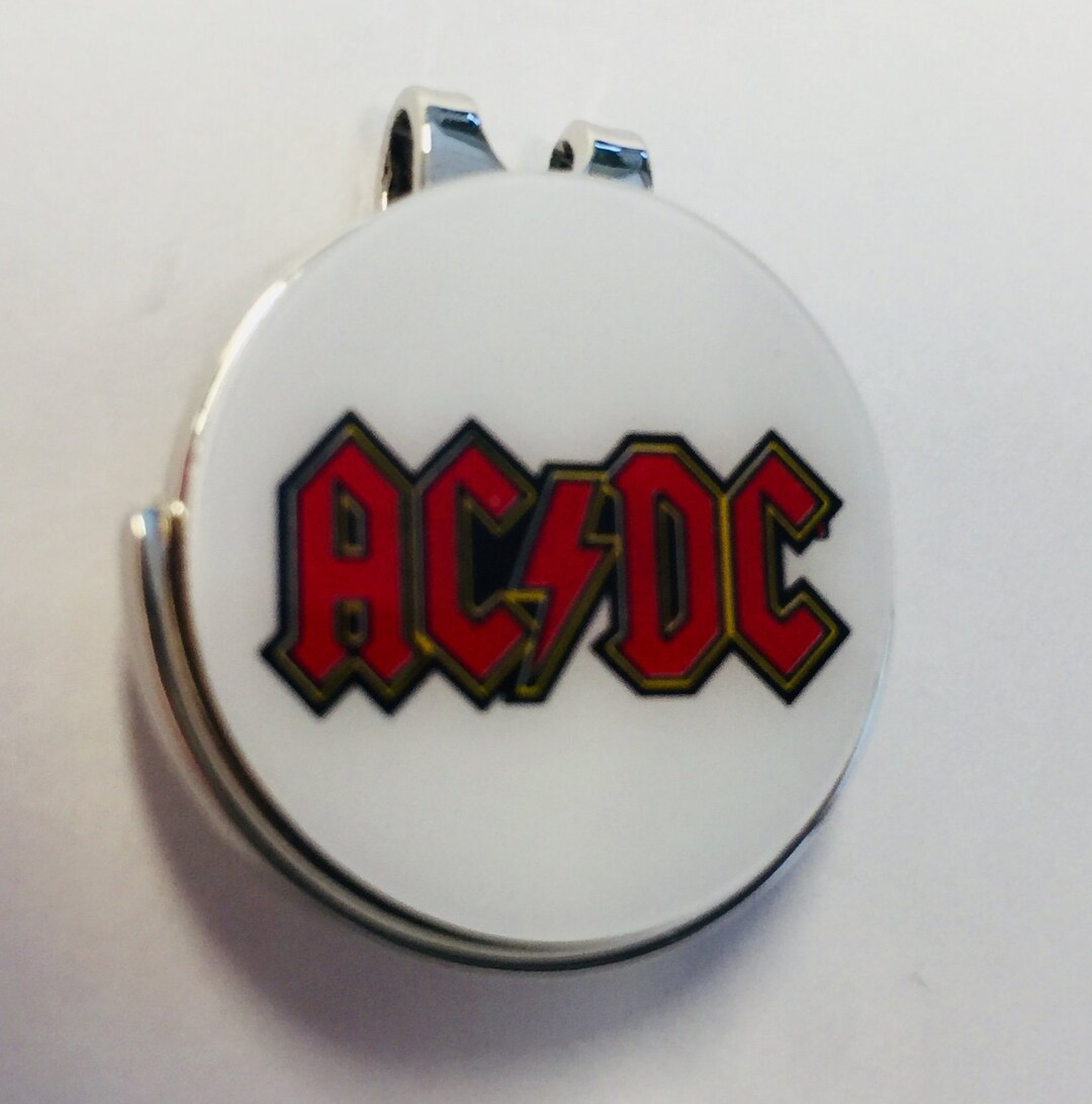 Custom Made ACDC Golf Ball Markers & Magnetic Hat Clip - Etsy