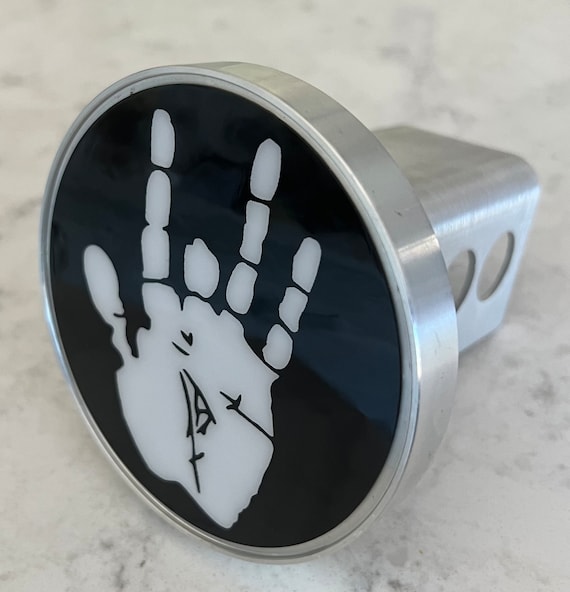 Custom Made Grateful Dead Jerry Garcia Hand Hitch Cover Silver Aluminum