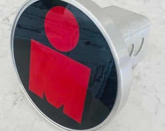Custom Made Ironman Hitch Cover - Silver Aluminum