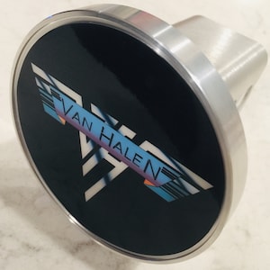 Custom Made Van Halen Hitch Cover - Silver Aluminum