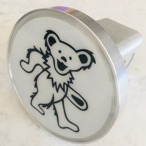 Custom Made Grateful Dead Hitch Cover Silver Aluminum Etsy