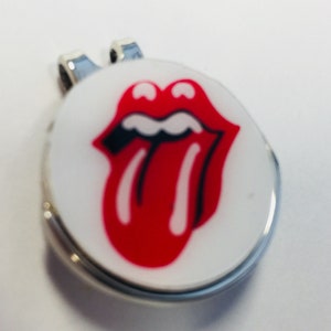 Custom Made Rolling Stones Golf Ball Markers and Magnetic Hat Clip