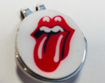 Custom Made Rolling Stones Golf Ball Markers and Magnetic Hat Clip