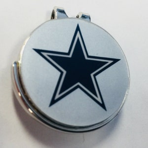 Dallas Star Golf Ball Markers & Magnetic Hat Clip - Custom Made