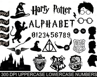 Download Harry potter font svg | Etsy